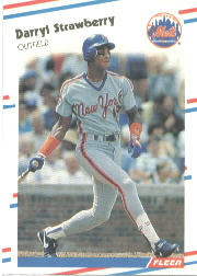 1988 Fleer Baseball Cards      151     Darryl Strawberry